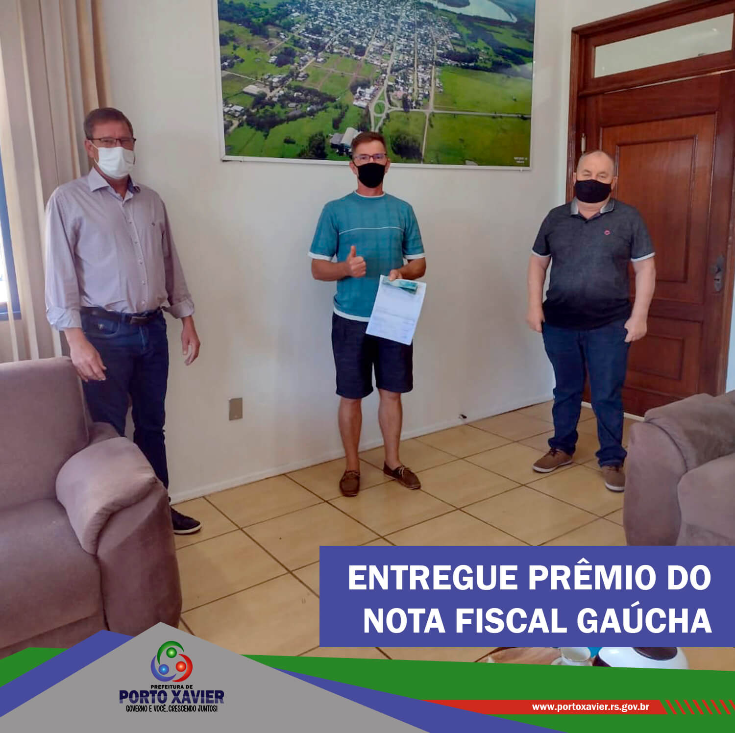 ENTREGUE O PRÊMIO DO PROGRAMA NOTA FISCAL GAÚCHA